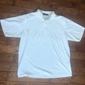 BUGATCHI Mens White Polo